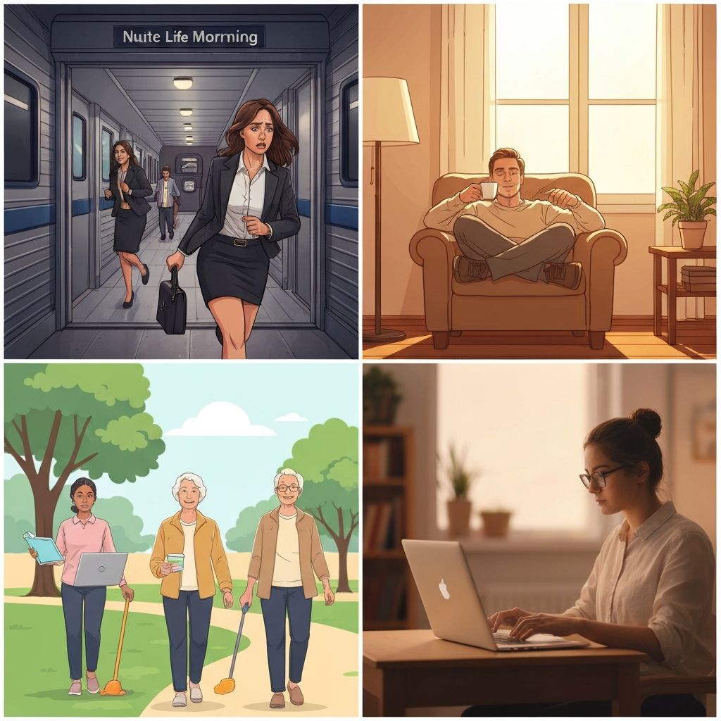 Unterschiedliche Tagesrhythmen und Lebenstempo